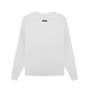 Essentials Overlapped Sweater White