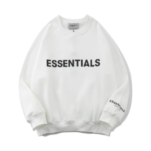 Essentials White Sweatshirt