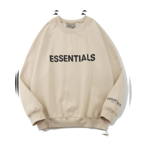 Essentials Of White Sweatshirt